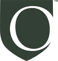 Oaksterdam Shield in Green with an uppercase O